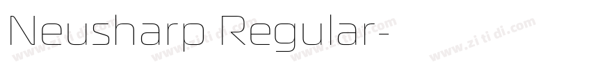 Neusharp Regular字体转换